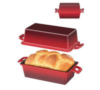 MOWETOO Olla hierro fundido, olla para hornear pans 2 en 1 con tapa, ollas de hierro fundido para hornear pan, se puede utilizar para hornears pan, guisos, sopas