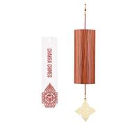 Mowind Campana de viento de bambú natural para decoración del hogar Zen Mindfulness raíz Chakra