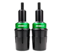 Mowok - Protectores de marco para moto, protección anticaída, accesorios para Kawasaki Ninja 650 Z650 Z650RS 2017-2024 2023 Z650 RS Z 650 2025, protecciones del marco (verde)