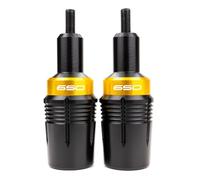 MOWOK Tampones Parachoques Protección Anticaída Moto Accesorios para Kawasaki Ninja 650 Z650 Z650RS 2017-2024 2023 Z650 RS Z 650 2025 Protecciones del Bastidor (Oro)