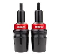 MOWOK Tampones Paramarco Protección Anticaída Moto Accesorios para Kawasaki Ninja 650 Z650 Z650RS 2017-2024 2023 Z650 RS Z 650 2025 Protecciones del Bastidor (Rojo)