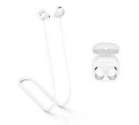 MOWYEOK Correa antipérdida para auriculares, compatible con auriculares Samsung Galaxy Buds 2 Pro, cordón de silicona suave, adecuado para deportes al aire libre, correr, fitness, color blanco