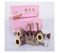 Moxa Artemisa Puro,Moxa Sin Humo Vela Moxa Moxibustión Tubo De La Goma Autoadhesivas Puntos Acupuntura Masajeador 50pcs / Lot Mini Punto Que Pega