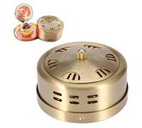 Moxa Box, Portable Cobre Moxa Box 6 Orificios de artemisa china Moxa Heat Pack para el dolor de espalda, rigidez muscular, tratamiento de trastornos digestivos