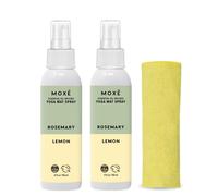 Moxe Yoga Mat Cleaner Spray Rosemary & Lemon Safe esencial para todos los esteras y equipos de ejercicio El olor y la proteccin del sudor incluye la