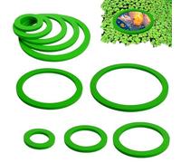 Moxeupon Anillos flotantes para Plantas de Acuario,Anillo Flotante para peceras,10 Uds. Círculo de alimentación para pecera Flotante - Círculo de Peces de alimentación para acuarios para