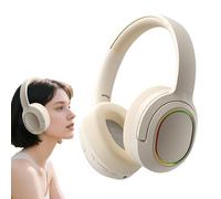 Moxeupon Auriculares Inalámbricos, Auriculares Inalámbricos De Oficina, Sobre-auricular Con Asiento Ergonómico, Ligero Y Plegable Para, Fitness &