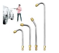 Moxeupon Barra de extensión para lavadora de alta presión - Boquilla angular, boquilla de alta presión de densidad multifuncional para coche, casa y limpieza de ventanas
