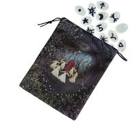 Moxeupon Bolsa de almacenamiento de tarot - Bolsa de almacenamiento ligera para cartas del tarot - 13 x 18 cm - Bolsas para cartas de tarot para cartas de sabiduría de brujas, 93 cm, ver descripción