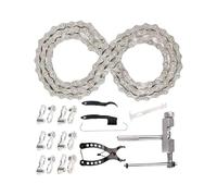 Moxeupon Cadena de bicicleta - Juego de cadenas para bicicletas de carretera, eslabón de repuesto con cierre rápido y seguridad en ejecución pesada, accesorios de bicicleta para niños, terreno, ocio