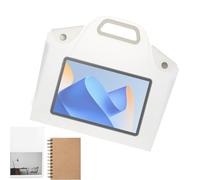 Moxeupon Carpetas transparentes para documentos, bolsa de almacenamiento para documentos, resistente al agua, rellenable, con bolsa de transporte, organización de documentos, recetas, libros