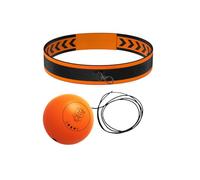 Moxeupon Cinta para la cabeza de boxeo, bola refleja, entrenamiento de boxeo para ejercicios de reacción, divertido entrenador de coordinación -mano con fácil montaje para entrenamiento en casa y