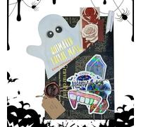 Moxeupon Citas con Un Libro Especial de Halloween | Libro Misterio | Accesorios Lectura Fantasma Murciélago Fiesta para Mujeres Hombres Adolescentes