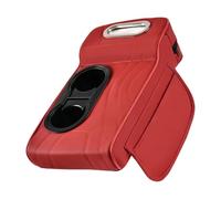 Moxeupon Funda Consola Central - Cojín Elevador para Caja de Reposabrazos con Bolsa Lateral de Almacenamiento - Organizador De Pañuelos con Bolsillos Laterales Diseño Multifuncional para Conductor