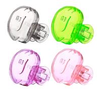 Moxeupon Funda protectora para cepillo de dientes, 4 paquetes de bahías portátiles para viajes, camping, baño, escuela, negocio, Gris, Verde, Púrpura, Rosa, ver descripción, Ver descripción