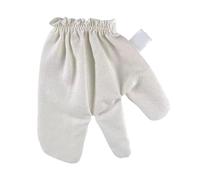 Moxeupon Guantes de exfoliación seca,Guantes exfoliantes para piel seca y cepillada en seco | Manoplas de seda cruda natural con muñeca elástica para baño de hidromasaje, nutrición y masaje cutáneo