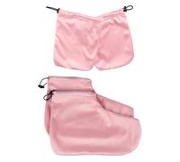 Moxeupon Guantes Hidratantes Para Manos, Guantes Termicos Para Tratamiento Spa, Abertura Elástica Con Calentamiento E Hidratación, Cubrepies Transpirable Para Cuidado De Piel Seca Y Agrietada, Set