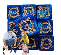 Moxeupon Juego de dados de poliedro con diseño de dragón, juego de 10 piezas con diseño de dragón como decoración de escritorio de coche para adultos