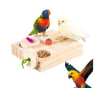 Moxeupon Juguete para triturar pájaros, juguete para masticar pájaros, zona de juego natural segura con cuidado del pico para comportamiento de anidación, contacto social y entorno de jaula con mental