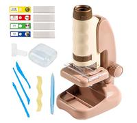 Moxeupon Microscopio para Niños | Juego Educativo con Lente De Aumento 60X A 180X,Juguete Científico para Niños Preescolares
