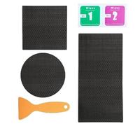 Moxeupon Parche para Trampolín | Parche Autoadhesivo Reparación Roturas | 3 Formas Cuadrado Rectangular Cinta Autoadhesiva | para Agujeros o Daños en Tapiz de Trampolín