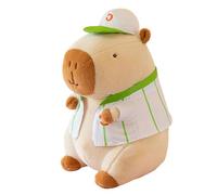 Moxeupon Peluche Capybara, colección de diseño de personajes, compañero de viaje, cómodo apoyo, idea de regalo de cumpleaños, habitación infantil, accesorio para el hogar