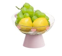 Moxeupon Plato para servir aperitivos, bandeja para frutas secas con desagüe, cesta de goteo creativa, decoración de mesa, para cocina, salón, camping, picnic, buffet al aire libre y casa de