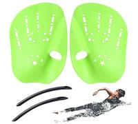 Moxeupon Remo de natación para nadar, nadar palas de mano - Palas de mano para natación regresiva Adultos Niños Equipo de Entrenamiento,Cómodas aletas ergonómicas de entrenamiento Accesorios para