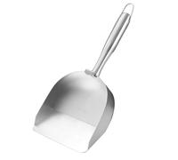 Moxeupon Scooper de camada, Cuchara de de Metal | Cucharón de Gato de Metal - Mango Ergonómico, Caca de Gatito Hueco Hueco, Suministros para Mascotas, Salva una Clara