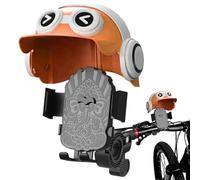 Moxeupon Soporte para teléfono móvil para bicicleta con parasol, soporte para teléfono móvil con casco, para grabación de vídeo, GPS, navegación, llamadas, paseos en bicicleta