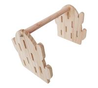 Moxeupon Soportes para pájaros para Loros, Soporte para Loros | Soporte de Juego para pájaros con Forma de Cactus - Lindo Soporte para Percha para pájaros, Juguete para Hacer Ejercicio con Jaula para