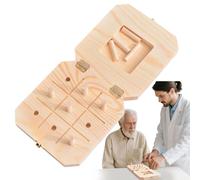 Moxeupon Tablero De Clavijas De Madera Para Manual | Entrenador De Velocidad De Reacción En Madera - Tablero De 9 Clavijas Para Pruebas Fisicas Que Mejora La Coordinacion Visomotriz Y