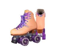 Moxi Skates - Beach Bunny - Patines de Ruedas de Moda para Mujer | Manta de melocotón | Talla 7