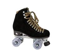 Moxi Skates - Panther - Patines de Ruedas Divertidos y Modernos para Mujer | Gamuza Negra | Talla 6
