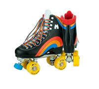 Moxi Skates - Rainbow Rider - Patines de Ruedas Divertidos y Modernos para Mujer | Negro Asfalto | Talla 1 JR