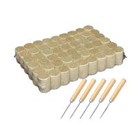 Moxibustión Rollo de papel ajenjo for moxibustión Artemisia molida a piedra Artesanía a base hierbas Palillo moxa pura Hierba china Terapia calor meridiano Alivio del dolor(Include 5Pcs tool)