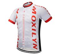 Moxilyn Camisetas de Ciclismo para Hombre, Camiseta Corta, Top de Ciclismo, Jerseys de Ciclismo, Ropa de Ciclismo, Mountain Bike/MTB Shirt, Transpirable y Que Absorbe El Sudor, Secado Rápido