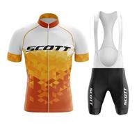 Moxilyn Ropa Ciclismo Set Manga Corta Mono Ciclismo Hombre Completo Ciclismo Verano para Bicicleta de MTB con Pantalones Cortos Acolchados de Gel Transpirable