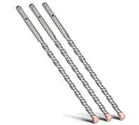 MOXPIFY 3 brocas SDS Plus de 12 x 280 mm con doble hélice, para hormigón, piedra, piedra natural
