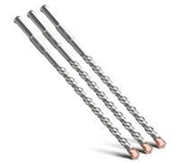 MOXPIFY Broca SDS Plus de doble hélice, taladro percutor para hormigón, piedra, piedra natural, 10 x 210 mm, 3 unidades