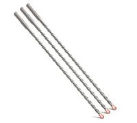 MOXPIFY Juego de 3 brocas SDS Plus de 8 x 310 mm con doble hélice - Para hormigón, piedra, piedra natural