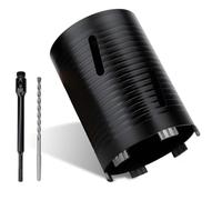 MOXPIFY Juego de brocas de núcleo de diamante de 132 mm x 170 mm de largo con vástago SDS Plus de 240 mm. Para ser utilizado en hormigón, mampostería, ladrillo, piedra, granito.