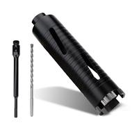 MOXPIFY Juego de brocas de núcleo de diamante de 52 mm x 170 mm de largo con vástago SDS Plus de 240 mm. Para ser utilizado en hormigón, mampostería, ladrillo, piedra, granito.