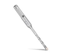 MOXPIFY SDS Plus Broca para hormigón 5 x 110 mm, con 4 cortes de carburo y doble rosca, para hormigón, piedra, piedra natural