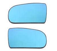 MOXSQFT Cristal Espejo Reemplazar Compatible con Mercedes para Benz W210 E200 E230 E260 E280 1999 2000 2001 1 Par De Espejos Retrovisores con Placa De Respaldo Calefactados