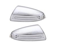 MOXSQFT Giro De Intermitentes Compatible con Mercedes para Benz para Viano para Vito W639 W164 Clase C W204 S204 Par De Luces De Giro para Espejo Retrovisor De Coche A2048200721 A2048200821
