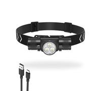 MOXTOYU Linterna LED recargable, faro delantero súper brillante con 1500 lúmenes, 180° ajustable IP66 impermeable, 5 modos de iluminación, faro ligero para exteriores, correr, camping,