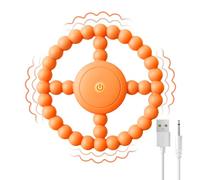 MOXYOY Dentición Bebé Juguetes Vibrador, Silicona Juguete Dentición Calma las encías para Bebé, Anillo Dentición Bebe Alivio para Autismo, TDAH, Ansiedad (Naranja)