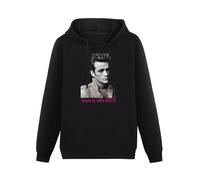 MOYANSHUHUA Dylan McKay Luke Perry Beverly Hills 90210 Printing Graphic Mens Sweatshirts Unisex Black Hooded M