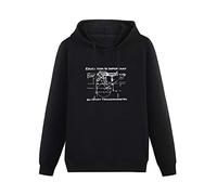 MOYANSHUHUA Education Is Important So I Study Triggernometry Semi-Auto Ar-15 Printing Graphic Mens Sweatshirts Unisex Black Hooded M